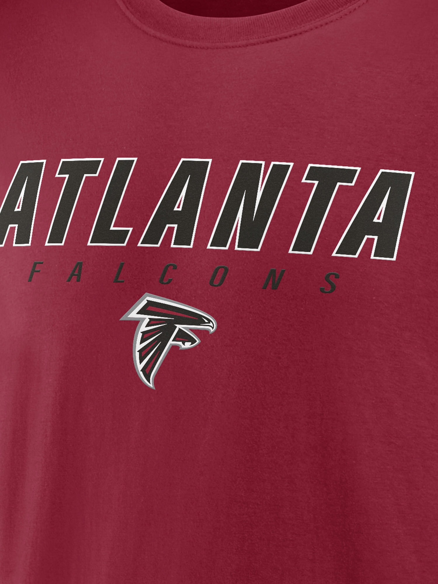 NFL Atlanta Falcons Men's Cotton Red Short Sleeve T-Shirt