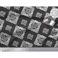 thumbnail image 2 of Soimoi Modal Satin Fabric Floral Block Print Fabric by The Yard 42 Inch Wide, 2 of 3
