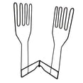 thumbnail image 5 of perfk Kitchen Gloves Holder Collapsible Metal Multi Purpose Dish Towel Drying Rack, 5 of 9