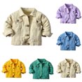 thumbnail image 2 of Zecgelong Toddler Boys Girls Windproof Solid Denim Coat Jacket Kids Warm Outerwear Jacket, 2 of 5