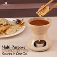 thumbnail image 5 of Radicaln Verona Marble Butter Warmer 4" Handmade–Candle Butter Warmer For Candle Melter & Sea Food Butter Maker Chocolate Melting Pot and Butter Crock, 5 of 6