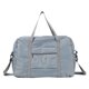 thumbnail image 2 of Bolsa de viaje plegable | Equipaje de mano deportivo para mujeres y niñas | Nailon resistente al agua | Capacidad de 25 l | Bolsa de fin de semana ligera y plegable | Negro, azul marino, gris y vino, 2 of 5