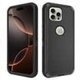 thumbnail image 3 of Asuwish Compatible with iPhone 16 Pro Max 6.9 inch Phone Case Hybrid Rugged Shockproof Hard Protective Drop Proof Full Body Heavy Duty Mobile Cell Cover for iP16M i16 ProMax 16ProMax Women Men Black, 3 of 9