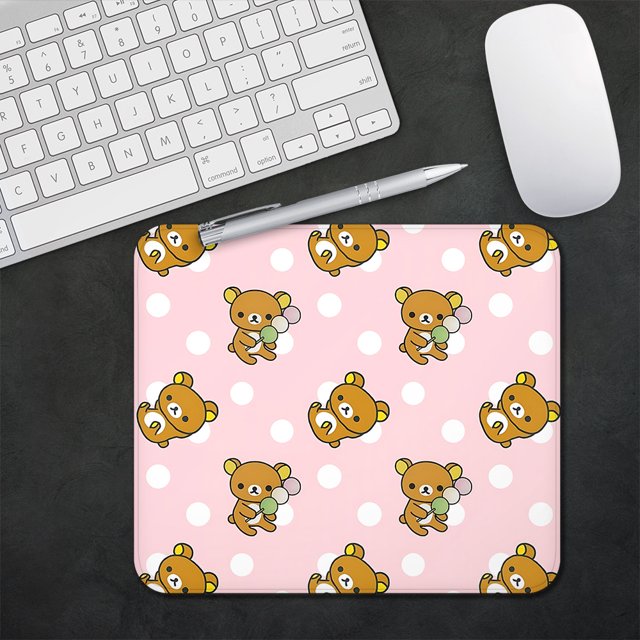 Alfombrilla de ratón japonesa SAN-X Rilakkuma para juegos, alfombrilla de ratón pequeña XS para PC, decoración de escritorio, alfombrilla de ratón de oficina, alfombrilla de escritorio