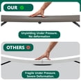 thumbnail image 4 of WLLJOY 4 Ft Adjustable Height Folding Table, Max Load 400lbs, Portable Camping Table with Handle for Home Party, Camping Parties and Weddings, Khaki, 4 of 10