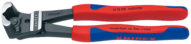 KNIPEX Tools 61 02 200, 8-Inch High Leverage End Cutting Nippers Bolt Cutters, Comfort... by KNIPEX Tools