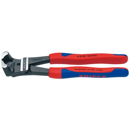 KNIPEX Tools 61 02 200, 8-Inch High Leverage End Cutting Nippers Bolt Cutters