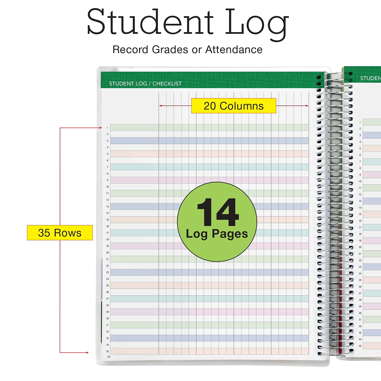 DELUXE Undated Teacher Planner - Includes 7 Periods, Page Tabs, Bookmark, and More! - Blue Marble - 8.5"x11" - DTP-0002-U
