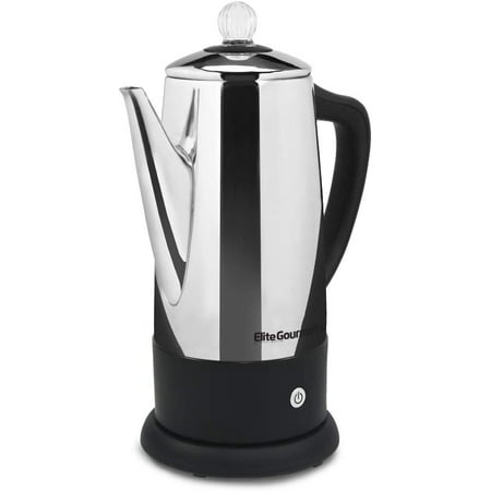 

luxury Elite Gourmet EHC111A Personal Single-Serve Compact Coffee Maker with Pause N Serve Reusable Filter On/Off Switch Water Level Indicator 14-oz Black