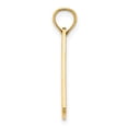 thumbnail image 2 of FJC Finejewelers 14k Yellow Gold Small Cape May License Plate Charm Female Adult, 2 of 4