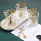 thumbnail image 3 of Juego de 16 cucharas y tenedores de postre, tenedores para tartas, cucharas de café, tenedores para frutas, acero inoxidable, dorado, 3 of 5