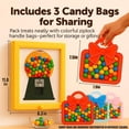 thumbnail image 4 of Candy Dispenser Picture Frame Wall Gumball Machine  2-in-1 Candy Dispenser Picture Hanging Frame Wall Mounted with 3 Mini Bags, Perfect for Holidays & Special Occasions, 4 of 9