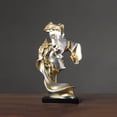 thumbnail image 6 of Mini Resin Lovers Statue Figurine Kissing Posture Model Craft Sculpture Ornament Home Decor Desktop Wine Cabinet Decoration (Champagne), 6 of 7