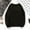Black, variant on Munlar Womens Cardigan Sweaters,Women Solid Color Long Sleeve Loose Round Neck Long-Sleeved Sweater