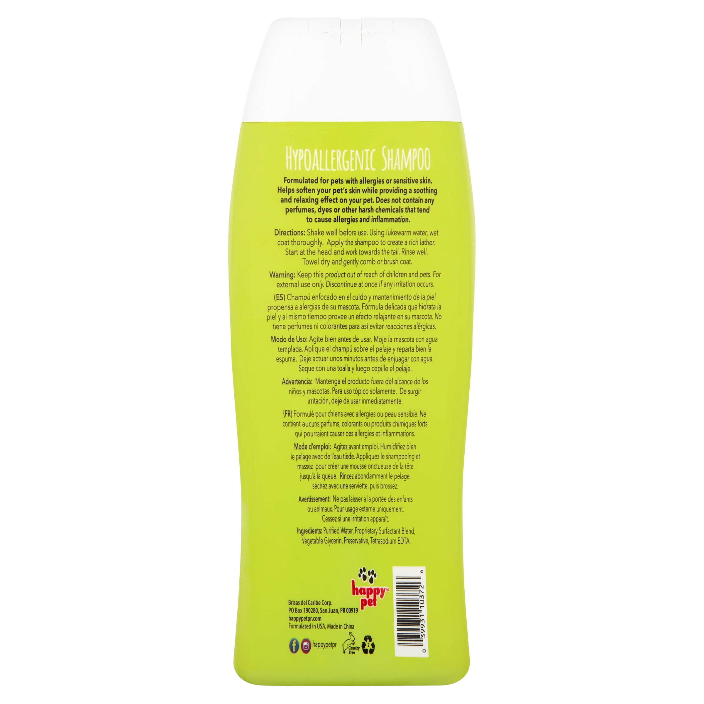 Happy Pet Hypoallergenic Shampoo For All Dogs