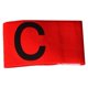 thumbnail image 1 of Brazalete de capitán de nailon elástico, brazalete deportivo de fútbol, líder de competición (rojo), 1 of 3