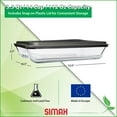 thumbnail image 5 of Simax Exclusive Rectangular Glass Roaster | With Plastic Lid, Heat, Cold and Shock Proof, Made in Europe, 3.7 Quart, 5 of 7