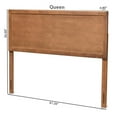 thumbnail image 6 of Bowery Hill Modern Rubber Wood/Engineered Wood Full Size Headboard in Walnut, 6 of 8