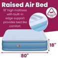 thumbnail image 2 of Beautyrest Sensa-Rest 18" Queen Air Bed Mattress with Built-in Pump and Edge Support, 2 of 8