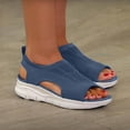 thumbnail image 1 of Novedad de verano, zapatos deportivos informales de fondo suave de malla tejida voladora, sandalias de boca de pez para mujer Wmkox8yii  nm5737, 1 of 5