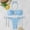 Light Blue, variant on Women's Cutout Bikini Thong Bikini Set Tie Back Two Piece Swimsuit Bathing Suit White