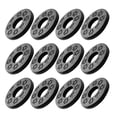 thumbnail image 3 of Masteelf  12 Pcs Small Silicone Gaskets for Guitar Strap Buckles Black, 3 of 8