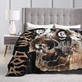 thumbnail image 5 of Rods Blanket Rapper Flannel Fleece Waves Blanket Ultra Soft Lightweight Throw Blanket for Bed Couch Living Room Black 60"x50", 5 of 5