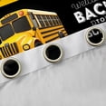thumbnail image 4 of Manfei Cartoon School Bus Black Out Curtains, Transportation Vehicle Curtains Pack of 2 (42x63 Each), Yellow Public Truck Bedroom Curtains, Curtains and Drapes Home Decor, 4 of 6