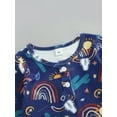 thumbnail image 5 of hirigin Autumn Baby Girls Boys Romper, Infant Cartoon Sun/Animal/Cactus Printing Round Collar Long Sleeve Front Button Jumpsuit, 5 of 9