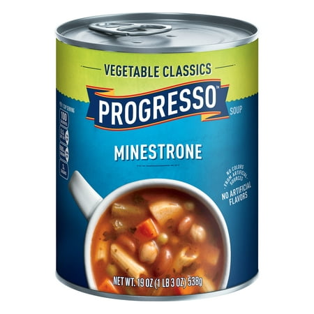 (3 Pack) Progresso Vegetable Classics Minestrone Soup, 19 (Best Vegetable Barley Soup)