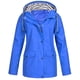 thumbnail image 1 of Chaquetas y abrigos casuales con capucha de manga larga para mujer, chaqueta impermeable lisa para exteriores, impermeable con capucha de talla grande, abrigo cortavientos para mujer, 1 of 3