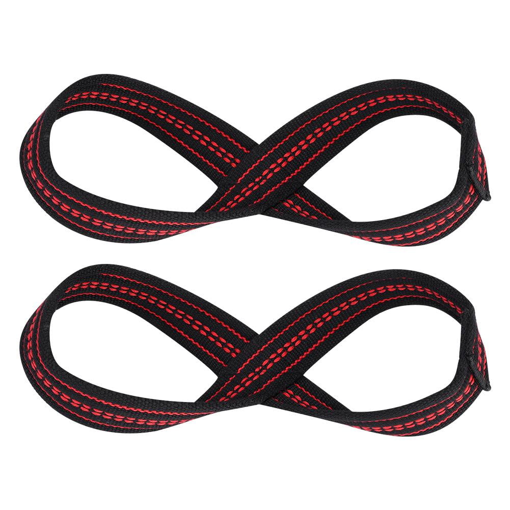 LYUMO Soft Nylon Figure 8 Weight Lifting Straps Gym Training Support