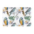 thumbnail image 2 of Front Door Mat Indoor Outdoor Outside Entrance - 16*24in Washable Artistic Cute Parrot Flower Thin Bathroom Rugs Fit Under Door, Bath Rugs for Bathroom, Kitchen Rugs Mats for Floor, 2 of 6