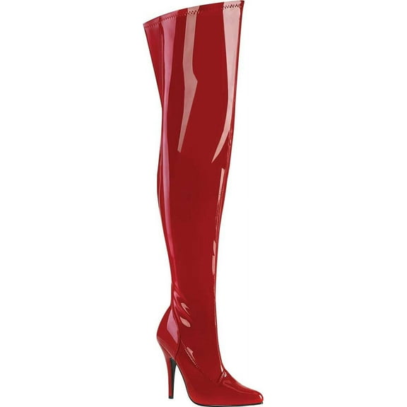 Women's Pleaser Pink Label Seduce 3000WC Wide Calf Thigh High Boot