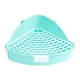 thumbnail image 3 of Bandeja de arena para conejos jinwen Caja de baño de esquina para conejos Accesorios para jaulas de baño para mascotas Azul, 3 of 8
