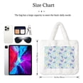 thumbnail image 3 of Wukai Colorful Butterfly Print Plush Underarm Bag, Ladies Fluffy Shoulder Bag, Women Furry Flower Tote Bag Plush Handbag for Autumn and Winter, 3 of 7
