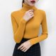 thumbnail image 4 of Suéter elegante de cuello alto para mujer, jersey de otoño e invierno, jersey de punto ajustado con parte inferior, jersey informal de manga larga para mujer, 4 of 5