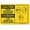 Warning Sign 5, variant on Wall Decor Notice Tree Falls on Ex Chainsaw Joke Sign - 12×8 Inches, Aluminum Metal Tin, Home Humor Wall Art