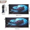 thumbnail image 4 of Blue Patterned Snake Beach Towel Soft Absorbent Quick Dry Sand Free Lightweight Polyester Camping Towels for Beach Travel Swim 30x60 in Wash cloth, 4 of 7
