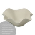 thumbnail image 4 of Home Decor Collection Sterling & Noble Home Ruffle Shaped Off-White Ceramic Indoor Tabletop Decorative Bowl, 4 of 15