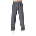 thumbnail image 2 of Pantalones largos para hombre, informales, para uso diario, para exteriores, playa, holgados, ligeros y transpirables, de poliéster., 2 of 9