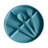thumbnail image 1 of PEONAVET A Bowl Dividing Dividing Tableware Set Three Dividing Dessert Breakfast With Spoon Fork Chopsticks, 1 of 5