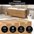 thumbnail image 6 of FFZ 59.3 inch Wall-Mounted Double Sink Bathroom Vanity with SMC Top, Soft Close Drawers, Wood, 6 of 12