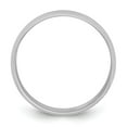 thumbnail image 3 of Auriga Platinum 8mm Half Round Featherweight Band Ring Size- 6.5 for Women, 3 of 6
