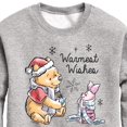thumbnail image 3 of Disney Winnie The Pooh - Pooh & Piglet Warmest Wishes Christmas - Toddler & Youth Crewneck Fleece Sweatshirt, 3 of 5