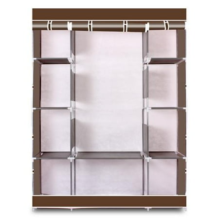 Zimtown New 4 Layer Portable Closet Storage Organizer Wardrobe Zimtown New 4 Layer Portable Closet Storage Organizer Wardrobe Clothes Rack With Shelves
