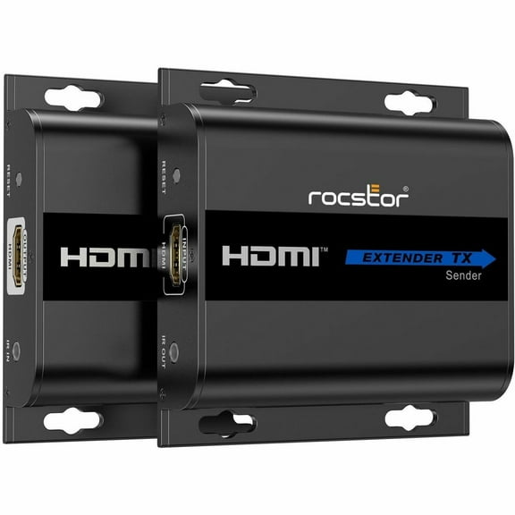 Rocstor Y10G002-B1 Truereach 1080p Hdmi & Ir Over Ip Extender - 1080p 60hz Up To 393ft [120m] - Ir