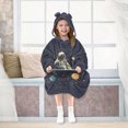 thumbnail image 7 of FORMRS Wearable Blanket Hoodie with Sleeves for Kids Cozy Flannel Sweatshirt, Astronaut Space, 7 of 7