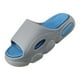 thumbnail image 3 of Sandalias de ducha para hombre con punta abierta, zapatos casuales de verano, resistentes y con absorción de impactos. gris 44 45, 3 of 9