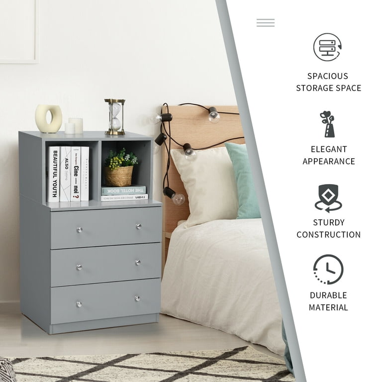 grey 3 drawer dresser Evelyn Distressed 3-Drawer Crafted with solid New Zealand pine wood with low Voc finishes Turned Leg Grey Wash 3